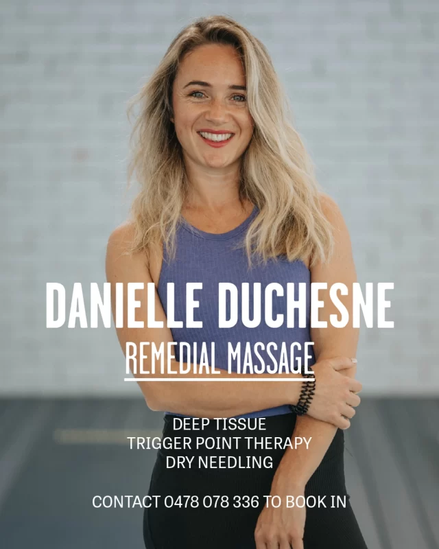 Did you know that our Lagree instructor Danielle Duchesne @functional_in_motion offers Remedial Massage? Dani focuses on deep tissue work, trigger pointing and dry needling, working from our Highgate studio.

“My approach is wholistic, meaning treatment includes surrounding muscles that may be contributing to, or are affected by your pain, as well as suggested home care exercises prescribed when appropriate.”

With Megaformer Challenge coming up, there’s no better time to book your Remedial Massage treatments! Get in touch with Dani direct.